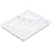 Sterilite 15758006 14" x 11.88" x 1.88" White 6 Compartment Cutlery Tray