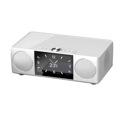 Système de musique blanc tout-en-un pour remplacer réveil radio et haut-parleur