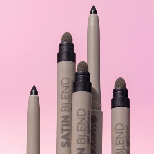 Essence Cosmetics Satin Blend Gel Eyeliner, Longue Durée, Hautement Pigmenté, Mat (0.22g)