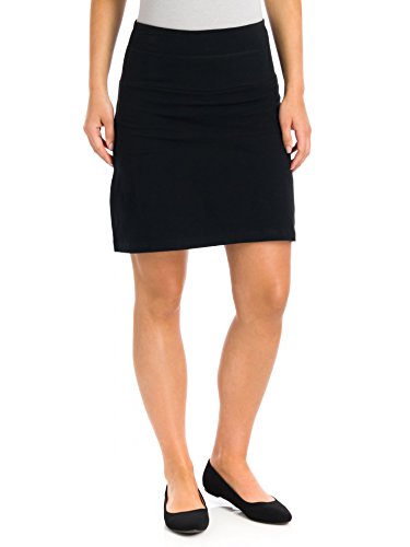 Teez-Her Women's Tummy Control Low Waist 17 Skort, Black, XLarge