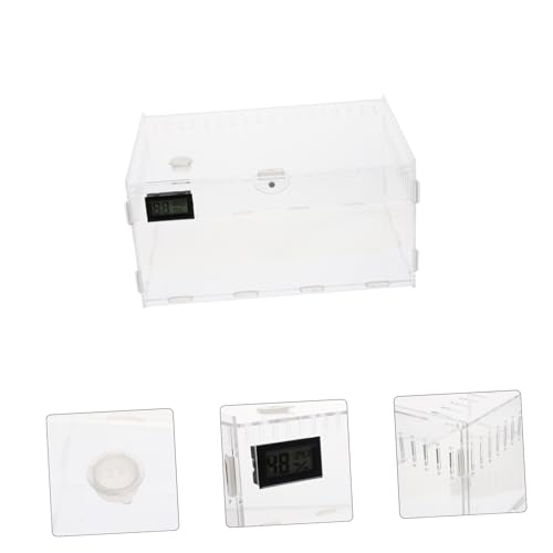 Cage élevage reptile avec ventilation stable et hygromètre intégré - 8