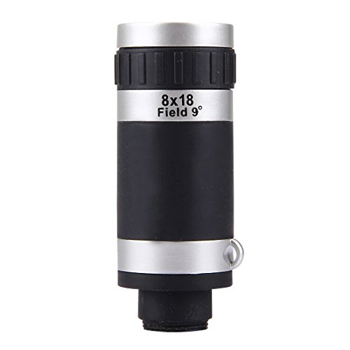 Phone lenses Mcy 8X Zoom Lens Mobile Phone Telescope with PC Protective Case for iPhone 7(Black + Silver)