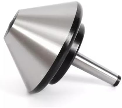 5'' MT2 Bull Nose Live Revolving Center Morse Taper, Silver Umbrella Head, for Woodworking, Lathe 120mm Machine Milling Tool