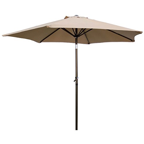 International Caravan Furniture Piece Outdoor 8 Foot Aluminum Umbrella