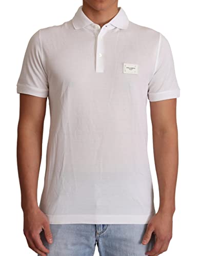Dolce&Gabbana Homme Polo Bianco 48 EU