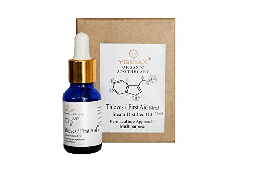 Thieves essential oil blend made with organic herbs collected from permaculture farms in India, 15 ml by Ygeiax