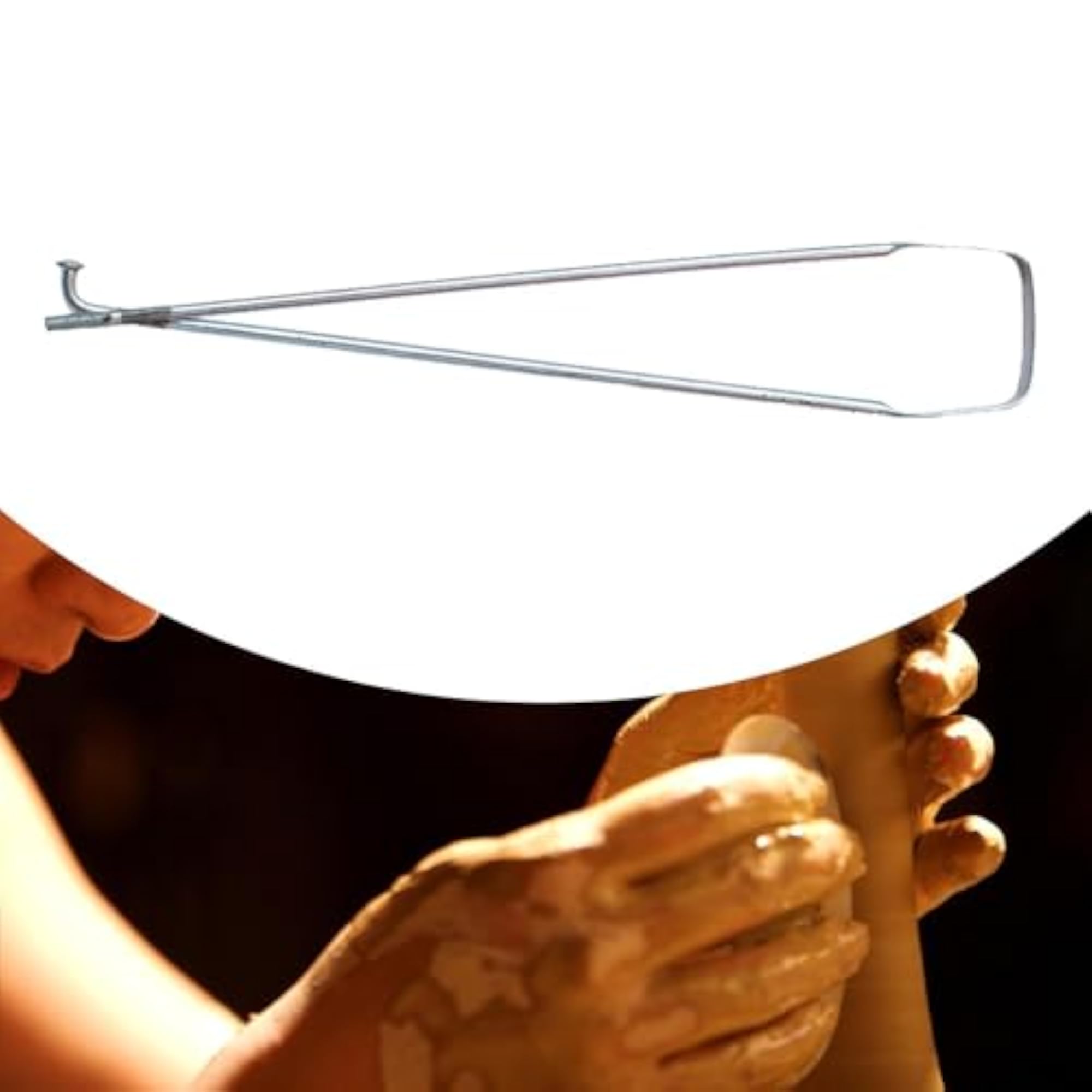 Pottery Edge Trimming Tool for Shaping and Modeling