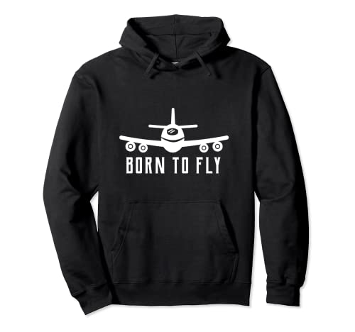 Born To Fly - Avión volador para hombre Sudadera con Capucha
