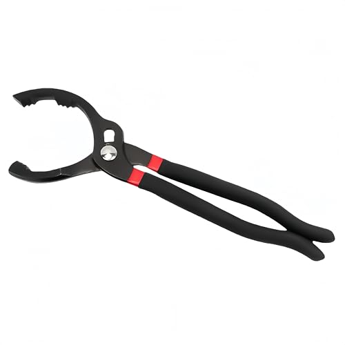 Ymswjgj Clé de filtre à huile - Outil de filtre à huile de 25,4 cm - Pince à filtre à huile universelle - Clé de filtre à huile réglable - Outil de...