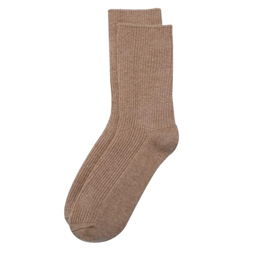 Image of MELUSA Wool Cashmere Socks for Women, Super Soft Warm Cozy Winter Gift Crew Socks