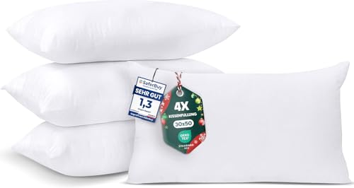 Utopia Bedding 4er Set Kissenfüllung 30 x 50 cm, Innenkissen Füllkissen...