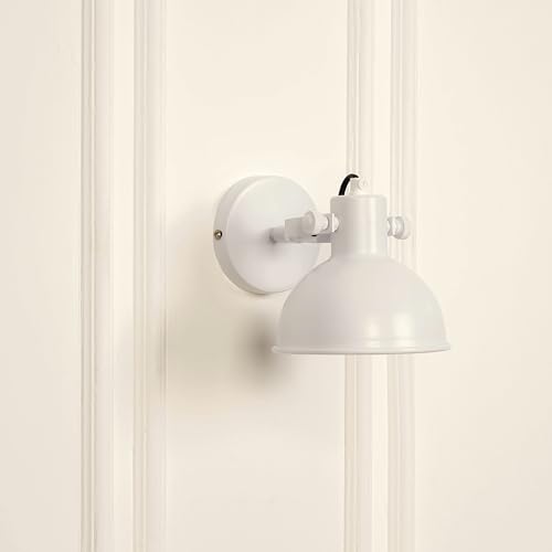 Image of Divine Trends Focus Reading Wall Light Matt White Polished for Reading Bedside, Living Room, Bathroom, Balcony, Industrial Use, Restaurants and Hotel Use | Wall Lamp - Pack of 1