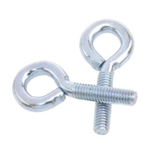 Image of Yukata 1 /4' x 1' Marine Expansion Grade Carbon Steel Eye Bolts with Nut, Shoulder Lifting Ring Eye Bolt, 12Set