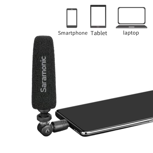 Image of Saramonic SmartMic5 UC Unidirectional Micro-Shotgun Mic w /USB-C for iPhone 15, Android Devices & Newer iPads