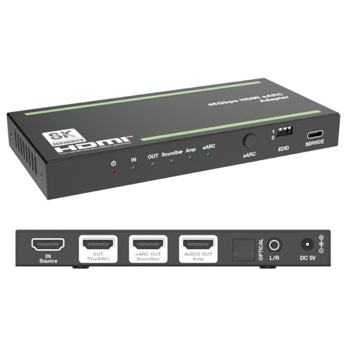 DAIAD 48Gbps eARCオーディオアダプター Amazon | DAIAD HDMI eARC ARC オーディオ 変換アダプター 音声分離