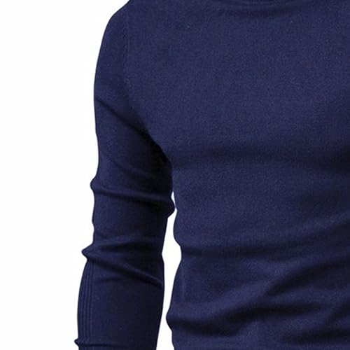Maiyifu-GJ Men's Turtleneck Sweater Slim Fit Turtle Neck Sweater for Men Long Sleeve Pullover Sweater Thermal Sweater4