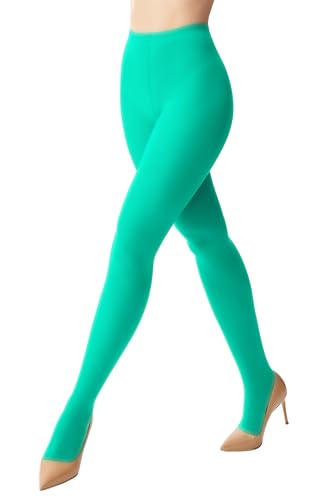 Image of leg elegant Women's 80 Den Microfiber Soft Opaque Tights Pantyhose