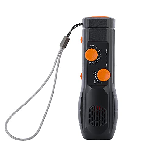 多機能非常用電源バンク1200mAh内蔵バッテリーLED懐中電灯ラジオキャンプ用の2つの供給方法