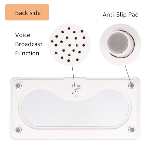 Image of unipaws Digital Dog Scale MAX 220lbs with Bluetooth App and Anti-Slip Strip | Medium-Small Veterinary Scale for Cats, 27 x 13 Inches LCD Platform Pet Scale