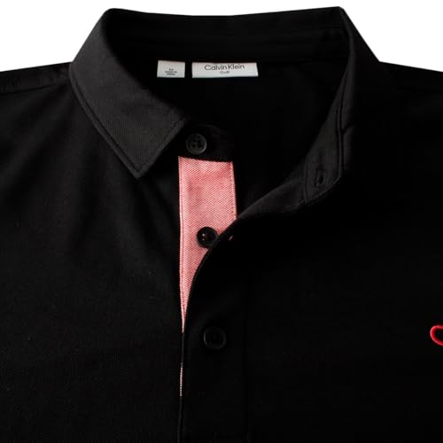 Calvin Klein Men's Prep Campus Oxford Pique Golf Polo Shirt3