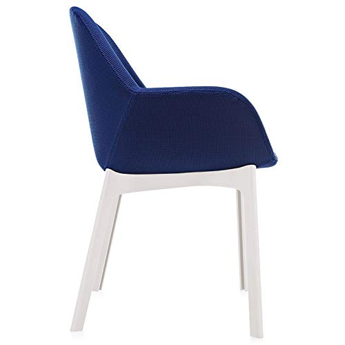 Amazon｜カルテル ダイニングチェア ブルー W55/D52.5/H74/SH46cm