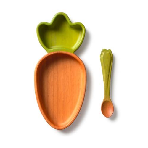 Cathy the Carrot Vajilla Infantil Plato y Cuchara Oli&Carol