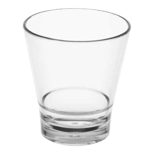 Olympia Kristallon - Vaso apilable PC transparente, 250 ml, caja 6