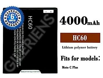 Image of Original HC60 Battery for Motorola Moto C Plus XT1721, XT1723, XT1724 Battery with 6 Month warrenty*****(A0234)