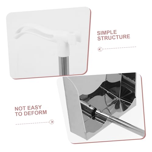 ERINGOGO Edelstahl Kehrschaufel Mit Langem Griff Für Hausreinigung Abfallschaufel Für Küche Und Garten Geräumige Müllschaufel Zur Einfachen Reinigung – Bild 4