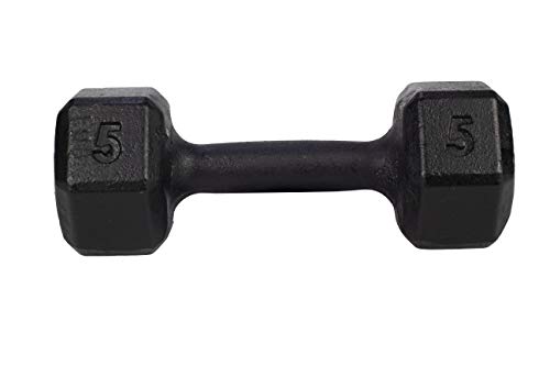 Par Halter Sextavado 5kg Pintado P/Treino E Ginastica