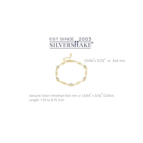 Image of Silvershake Birthstone Gemstones White Gold Plated or Yellow Gold Plated 925 Sterling Silver Scroll /Filigree Celtic Knot Weave 7.25 to 8.75 Inch with Adjustable Extension Bracelet Jewelry for Women