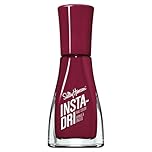 Sally Hansen Insta-Dri Nail Polish, Just in Wine, 60 Seconds Quick Drying, Long Lasting, Streak Free, Shiny Finish, 3-in-1 Formula, Built in Base and Top Coat, 9.17ml