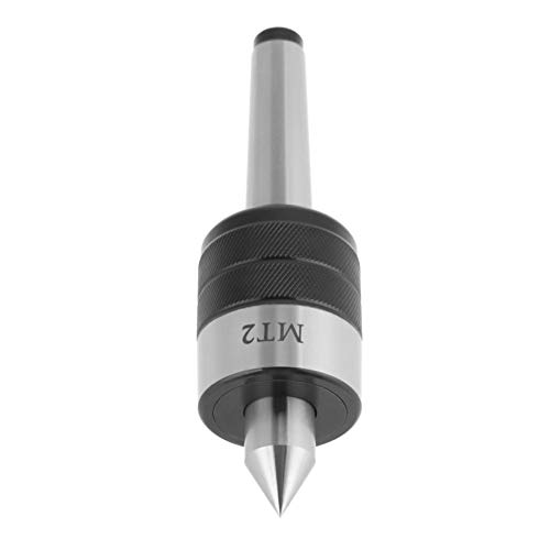 Live Center, MT2 High Precision Taper Lathe Rotary Turning Live with 60 Degree Point Metal Work Milling Center with 5000 RPM for Turning CNC Work Chuck Tool