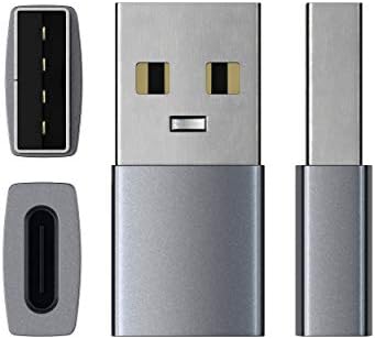 SATECHI Adapter Konwerter Typ-A Do Typu-C - USB-A Męski Do USB-C Żeński - Kompatybilny Z iMac, MacBook Pro/MacBook, Laptopami, Komputerami I Innymi (Gwiezdna Szarość)