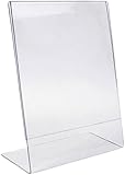 My Shopfittings Slant Back Acrylic Sign Holder A3, Portrait Frame for Signs, Brochures, Flyers, Menus, Posters - Clear Plastic Display Stand for Home, Office, Store - Multipacks Available (1)