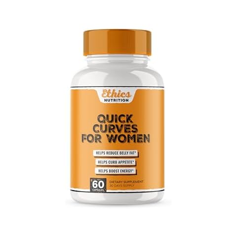 Quick Curves - Fat Burner Weight Loss Pills for Women | Appetite Suppressant, Best Fat Burner Metabolism Booster | Slimming Belly Fat Burner Diet Pills That Work Fast, Extra Strength - 60 Capsules Cover