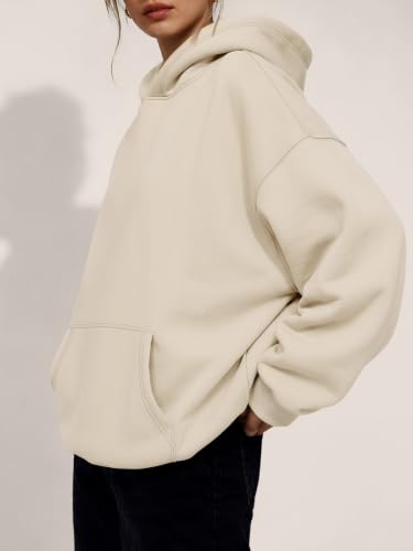Image of Trendy Queen Women Oversized Hoodies Fall Outfits | Gentle Skin Feel, Aesthetic Drop Shoulder, Large Kangaroo Pocket, Seamless Daily Outfit Match