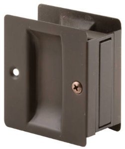 Tirador para puerta corrediza Prime-Line en bronce clásico de latón sólido miniatura 1