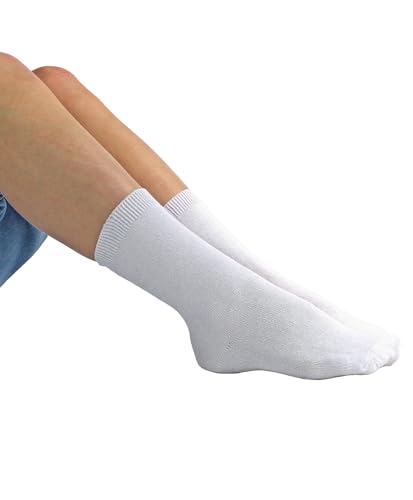 Sock Snob - 12 Pair Multipack Kids Plain School Socks | Boys & Girls | 3 Sizes| Childrens Cotton Rich Socks3