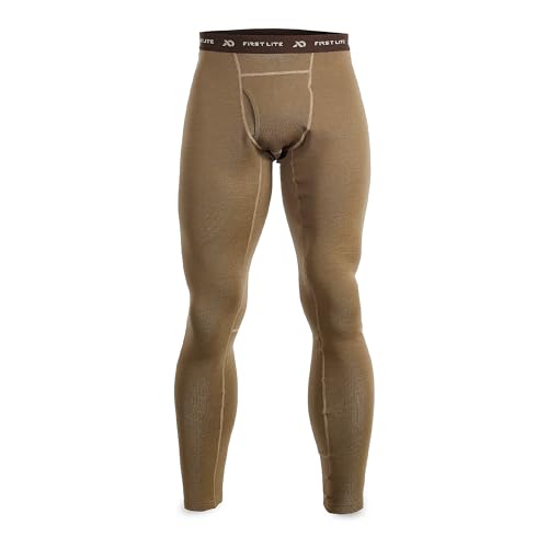 First Lite Men’s Kiln Long John – Midweight Merino Wool Hunting Base Layer