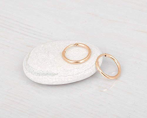 Tiny Gold Filled Hoop Earrings - Designer Handmade 12Mm Thin Dainty Pair Of Hoops #TOP3