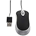 TOOGOO Black Mini Retractable USB Optical Scroll Wheel Mouse for PC