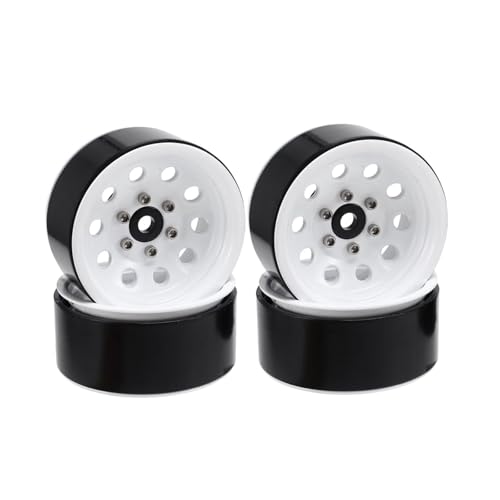 RCzC[nu For Axial For SCX10 For Traxxas For TRX4 D90 For Redcat Gen8 1/10 4 113g ^ 1.9C` r[hbNzC[nu RCJ[p[c(White)