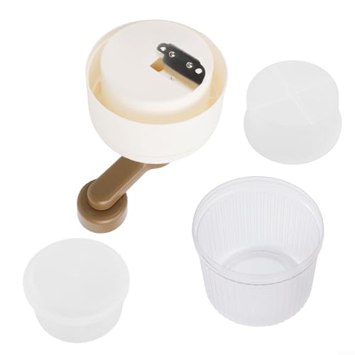 Image of Manual Ice Crusher Machine with Portable Design and Ice Cube Tray for Creating Shaved Ice, Cocktails, and Snow Cones (Ice Crusher+Ice Tray)