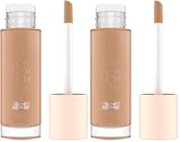 CATRICE Soft Glam Filter Fluid 030 Medium – Getöntes, dezent deckendes Gesichtsfluid – Cremige, ultra-leichte Textur – Mit Vitamin E & Squalan – Make-up Vegan – 30 ml (Packung mit 2)