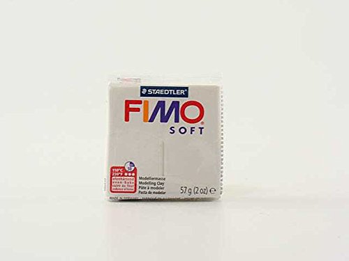 LIBERAONLINE Pasta plastilina Fimo Soft 57 gr blanca Oficina Escuela # ag18