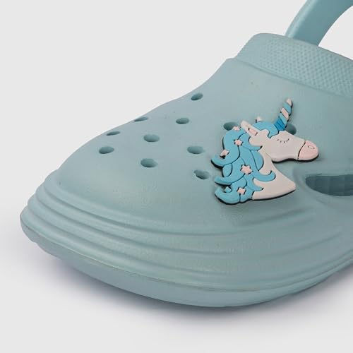 Image of toothless Kids Girls Clogs | Lightweight & Waterproof Slip-On Clogs with Backstrap | Anti-Skid Sole | Cute & Comfy Footwear for Indoor & Outdoor Play