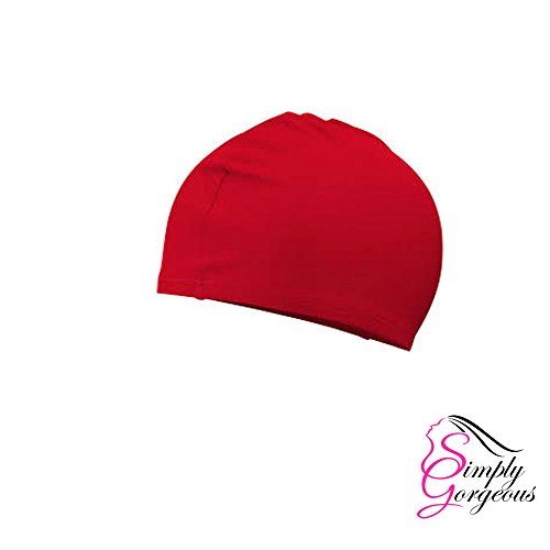 Simply Gorgeous Bonnet de Bain Unisexe pour Adulte - Rouge