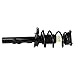 TRQ Front Strut & Coil Spring Assembly Set Driver & Passenger Sides Compatible with 13-18 Ford Focus