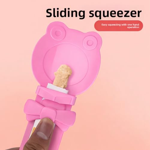 Purée Pops + Pink Feeding Spoon, Grain-Free, Lickable, Squeezable Creamy Cat Treat/Topper, 20 Tubes, Chicken Mix Variety - Image 8